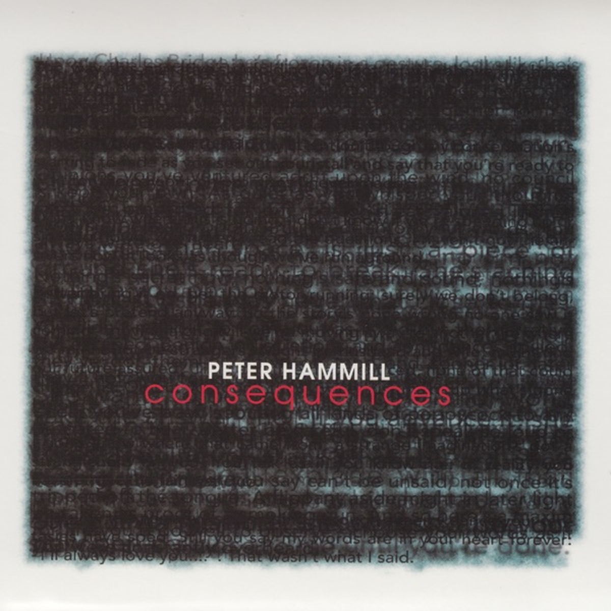 Consequences (Peter Hammill album) by Peter Hammill album cover