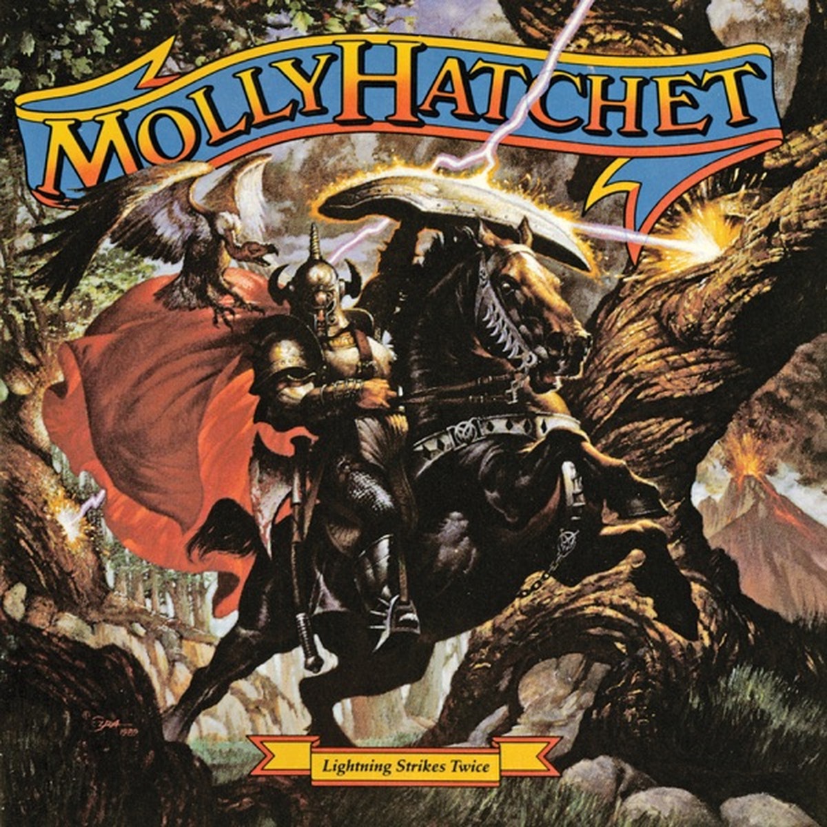 Lightning Strikes Twice (album) by Molly Hatchet album cover