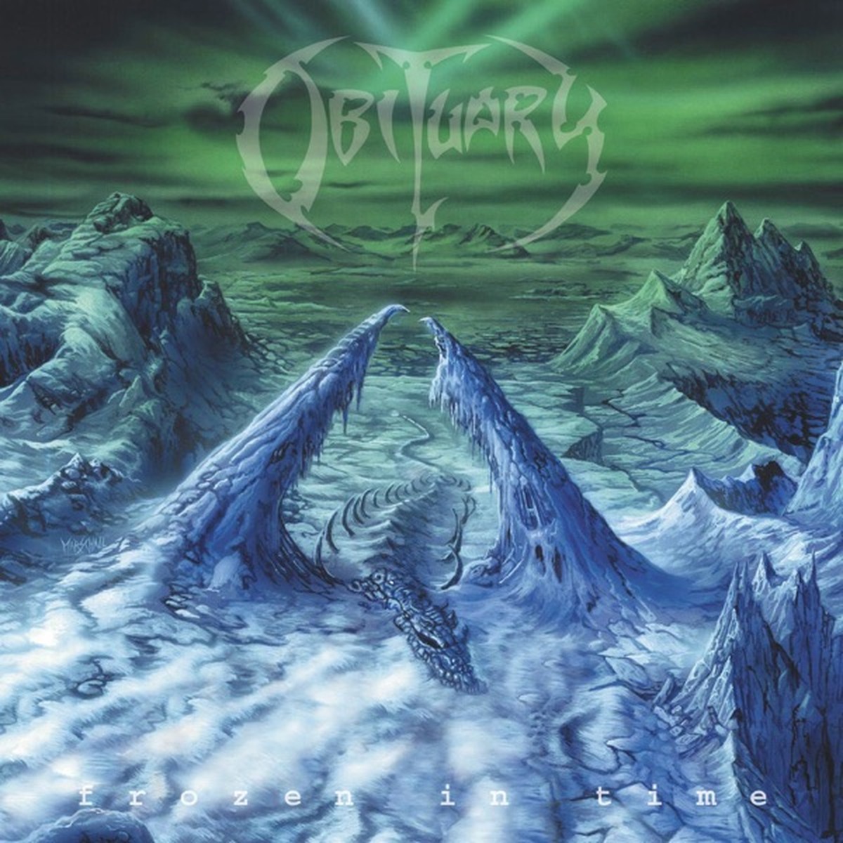 Frozen in Time by Obituary album cover