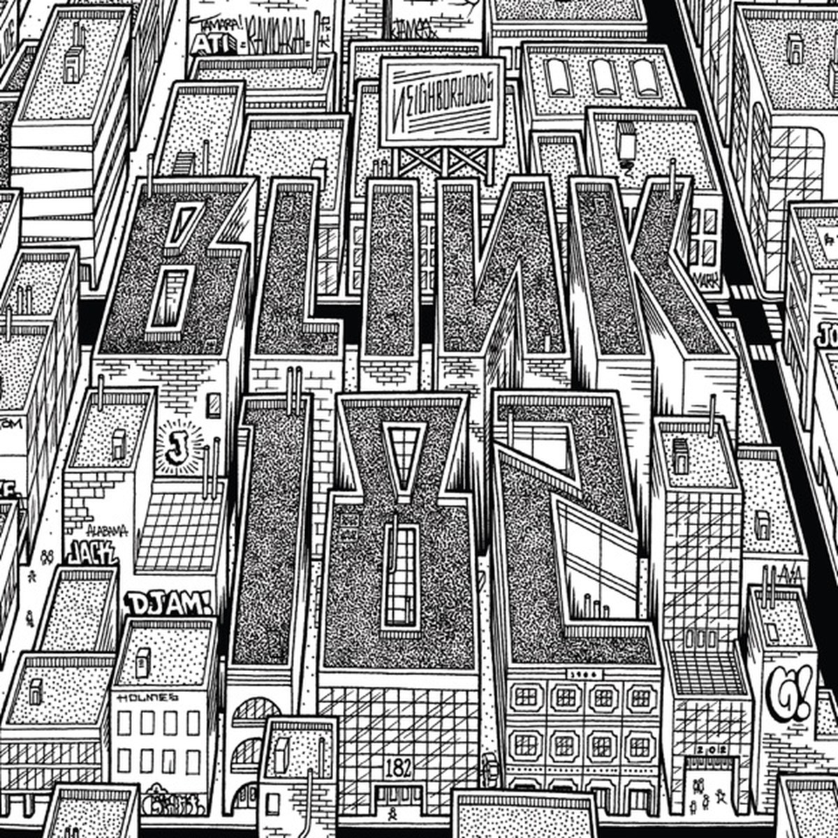 Neighborhoods by Blink-182 album cover