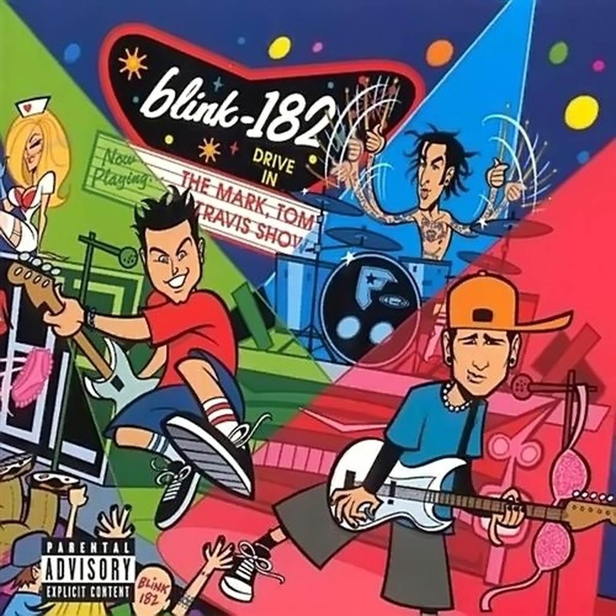 The Mark, Tom, and Travis Show (The Enema Strikes Back!) by Blink-182 album cover