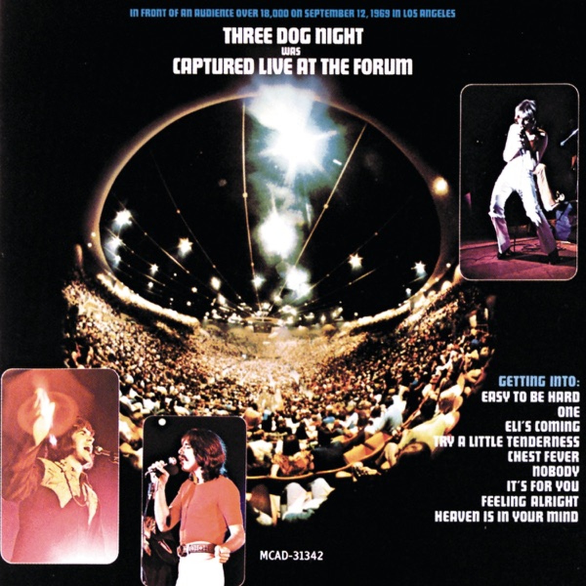 Captured Live at the Forum by Three Dog Night album cover