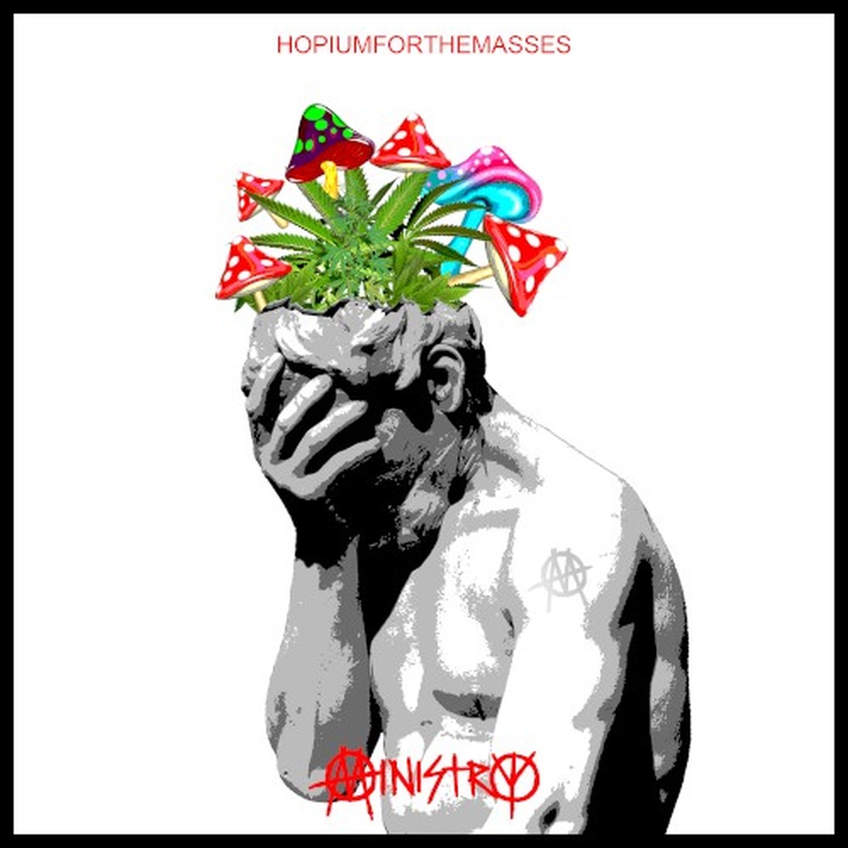 Hopiumforthemasses by Ministry album cover