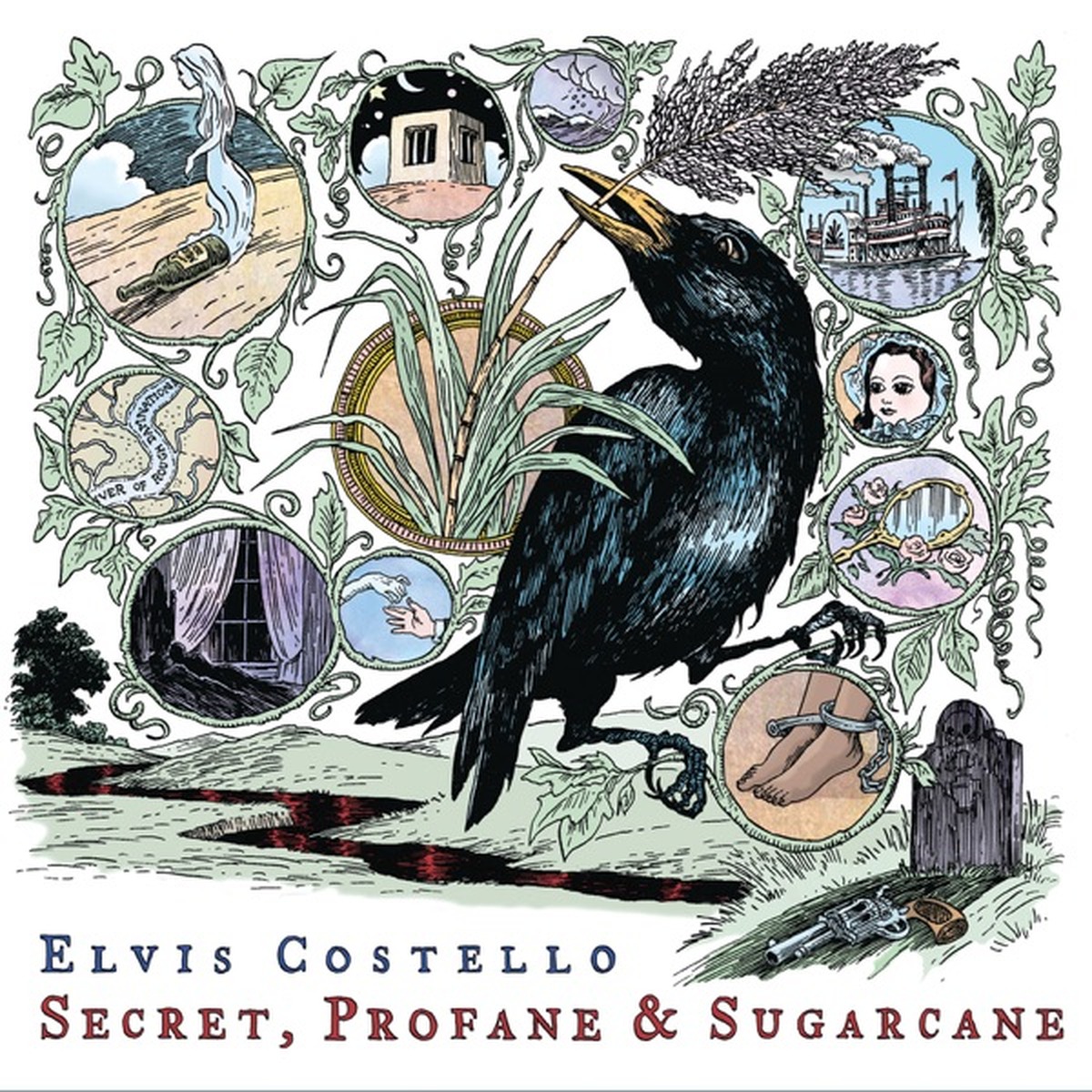 Secret, Profane & Sugarcane by Elvis Costello album cover