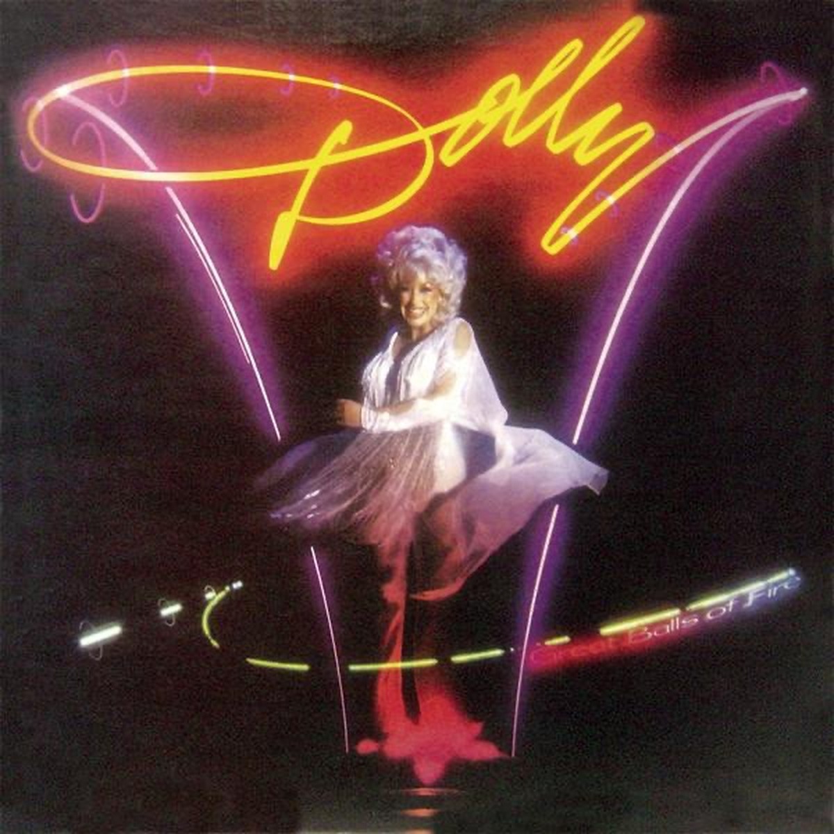 Great Balls of Fire by Dolly Parton album cover