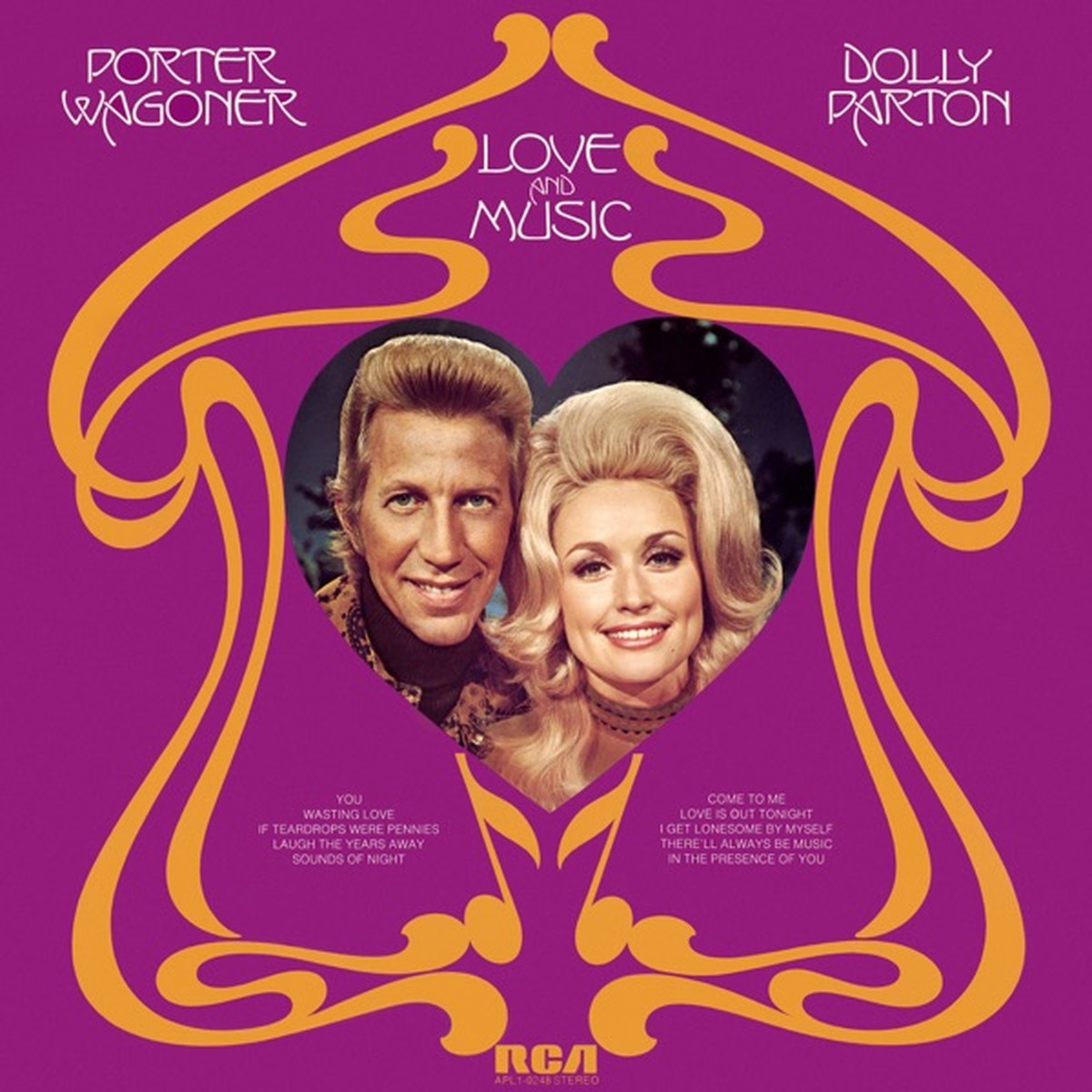 Love and Music by Dolly Parton album cover