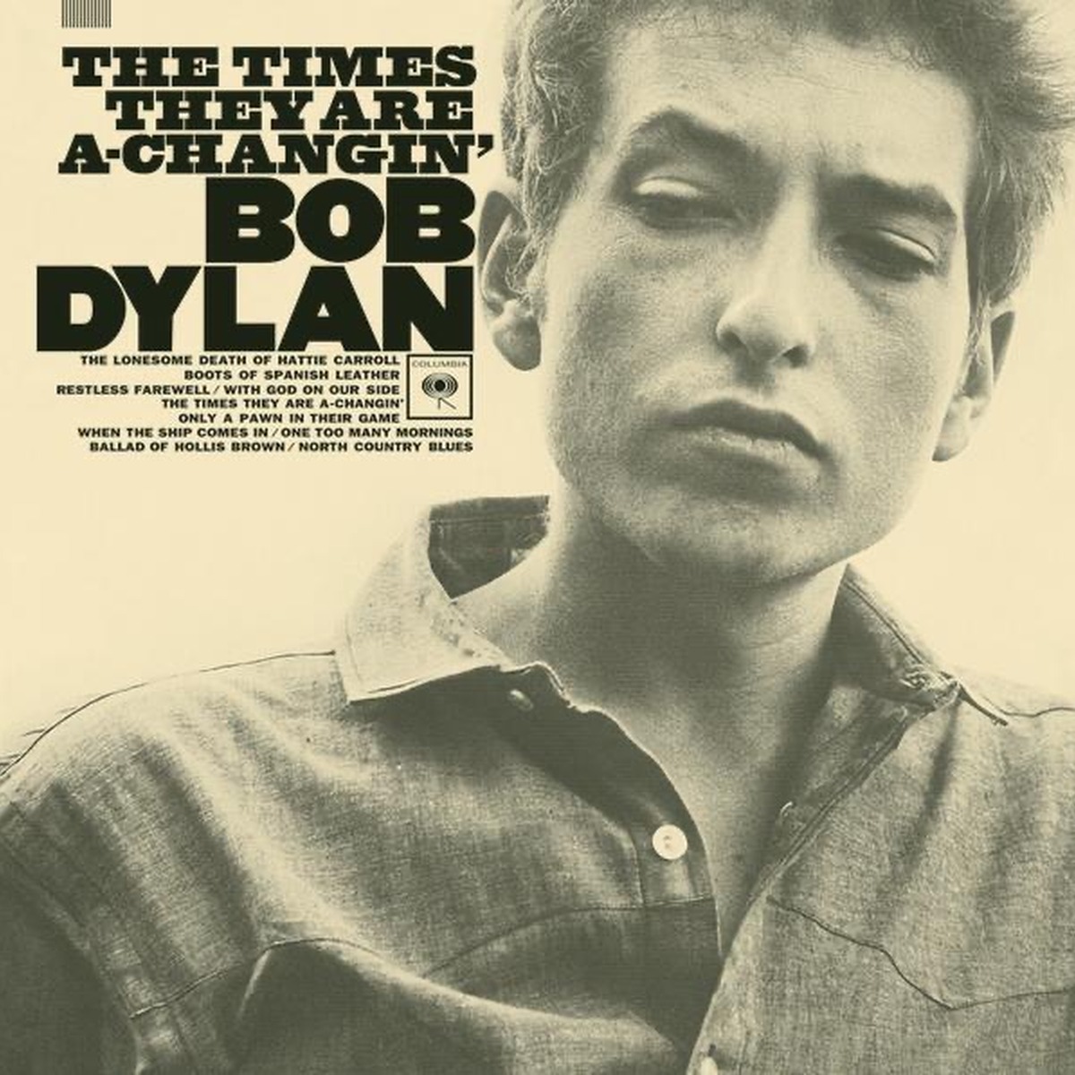 The Times They Are a-Changin' by Bob Dylan album cover