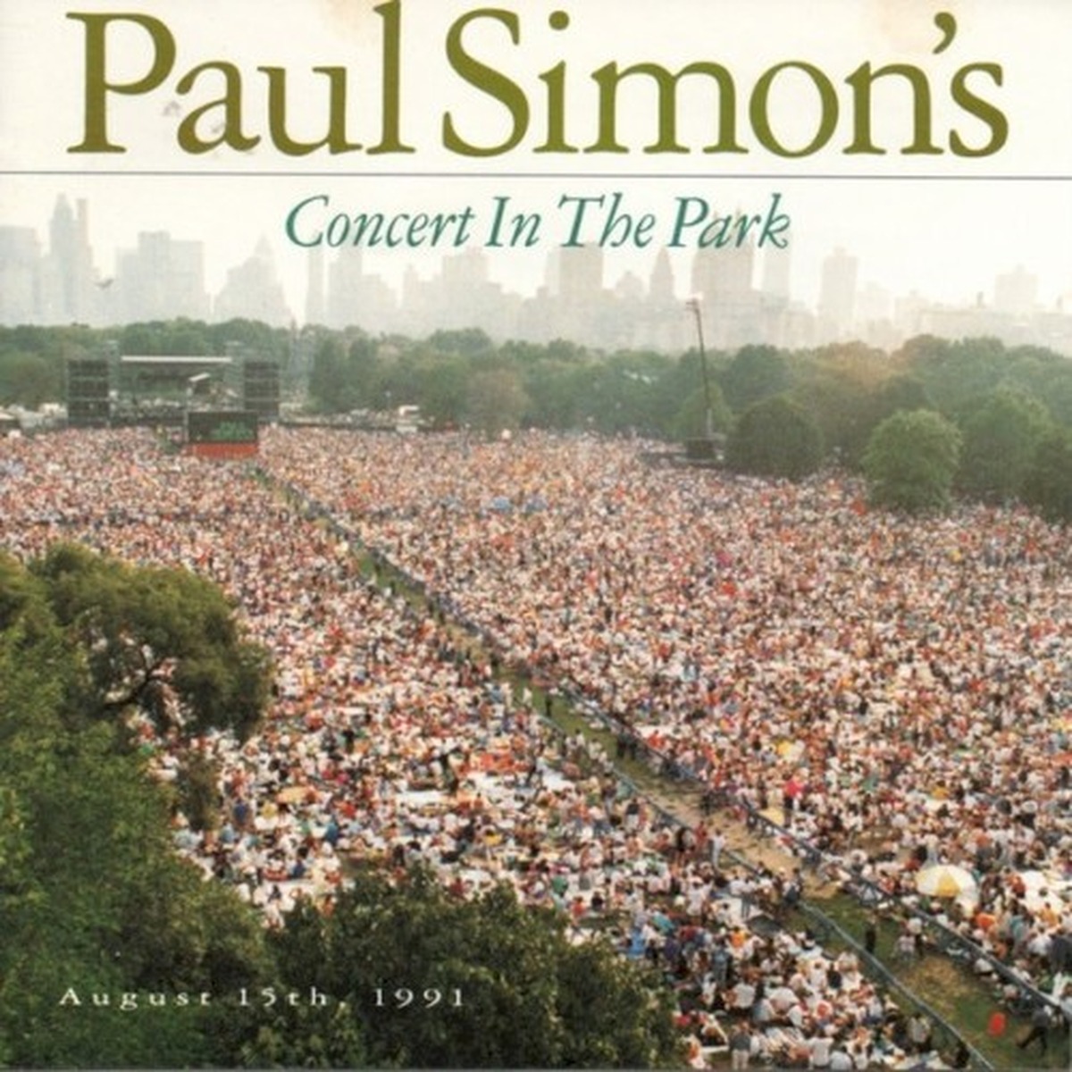 Paul Simon's Concert in the Park by Paul Simon album cover