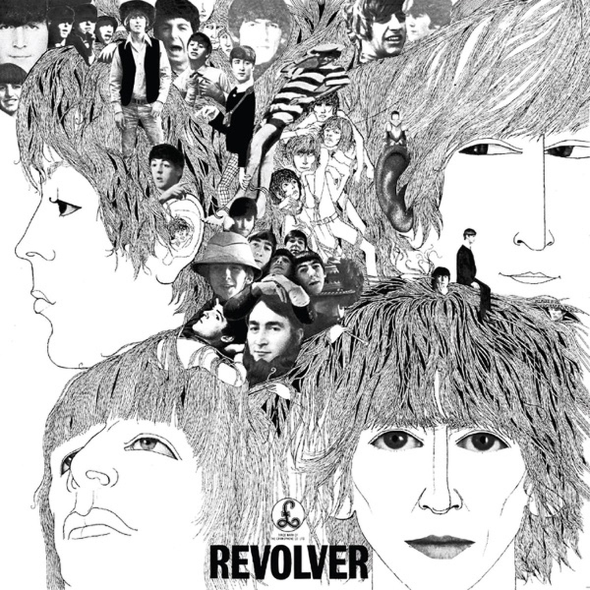 Revolver (Beatles album) by The Beatles album cover