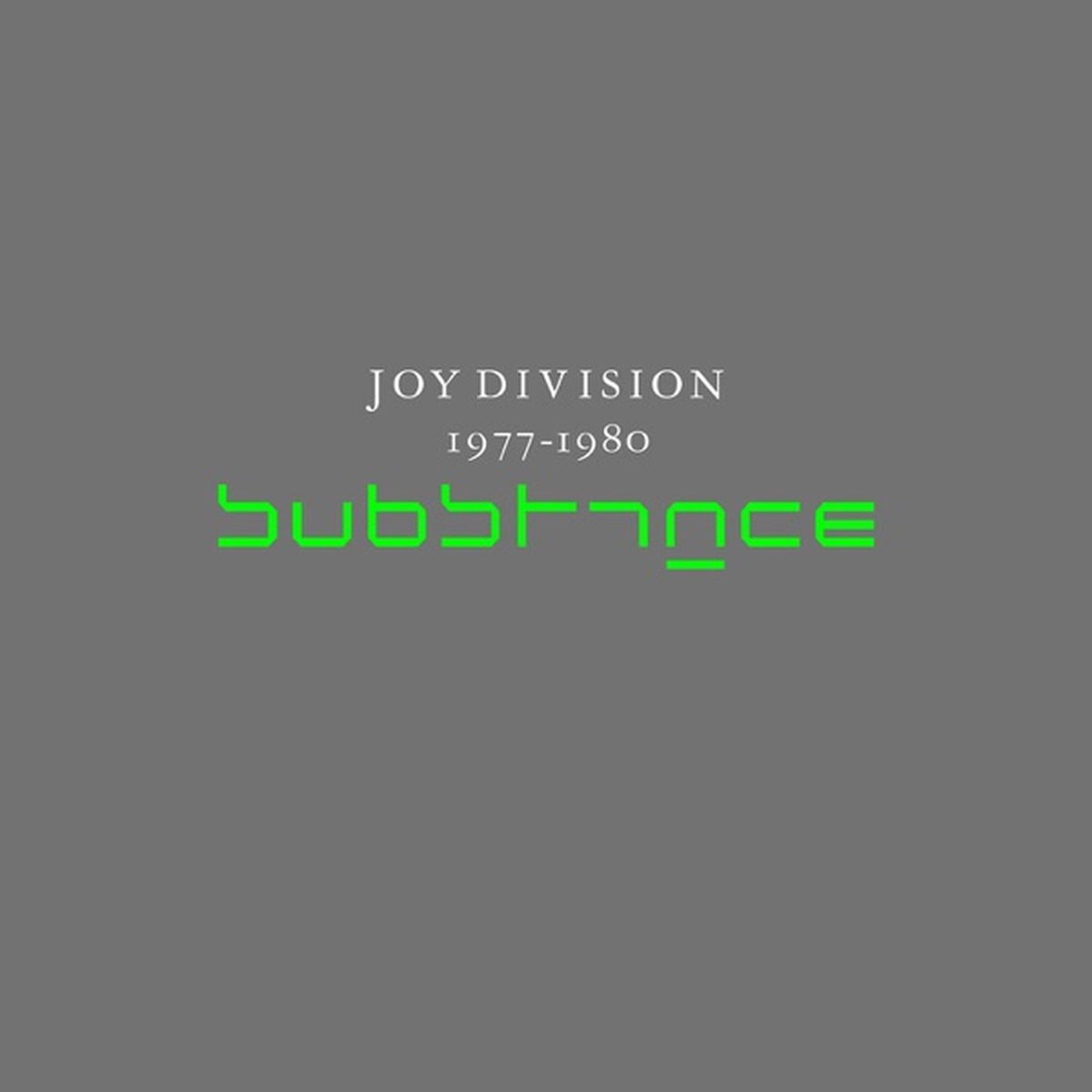 Substance (Joy Division album) by Joy Division album cover
