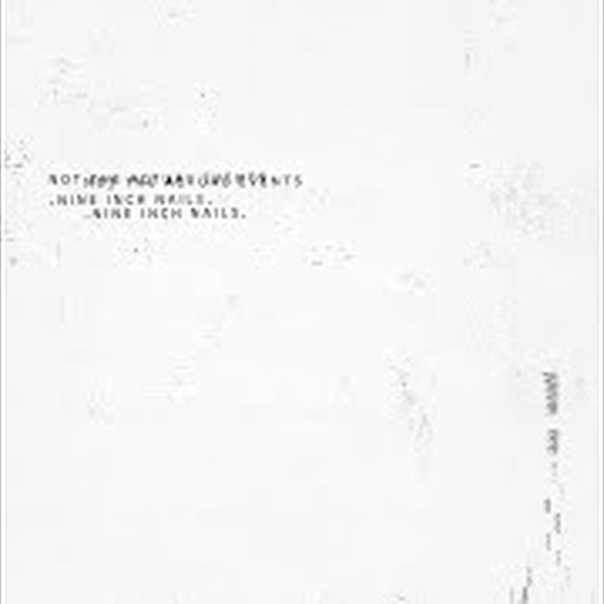 Not the Actual Events by Nine Inch Nails album cover