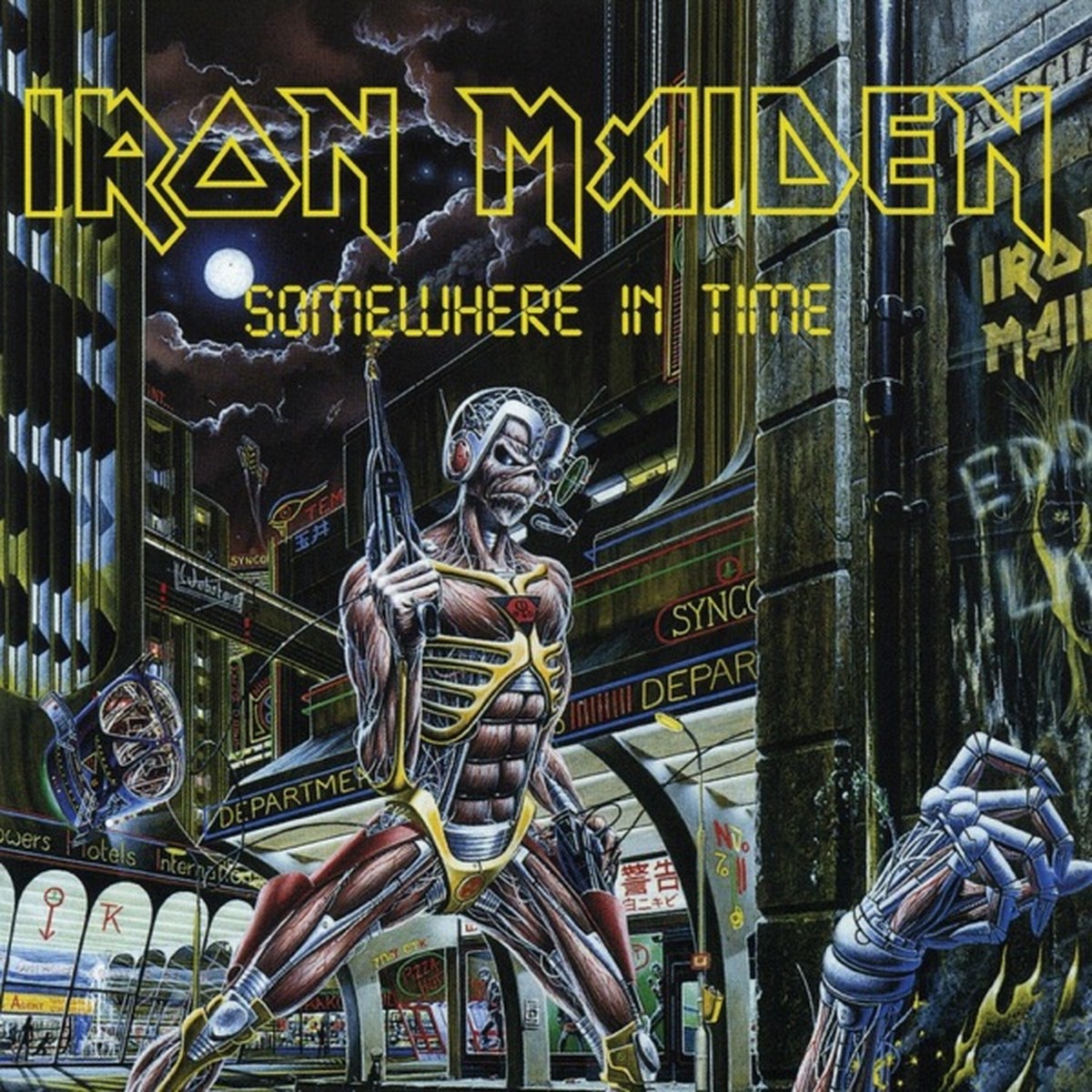 Somewhere in Time by Iron Maiden album cover