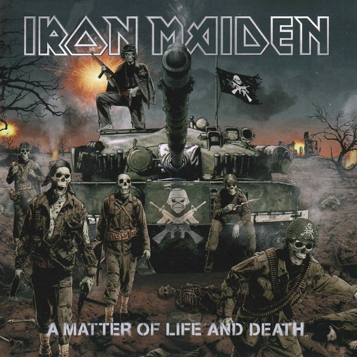 A Matter of Life and Death by Iron Maiden album cover