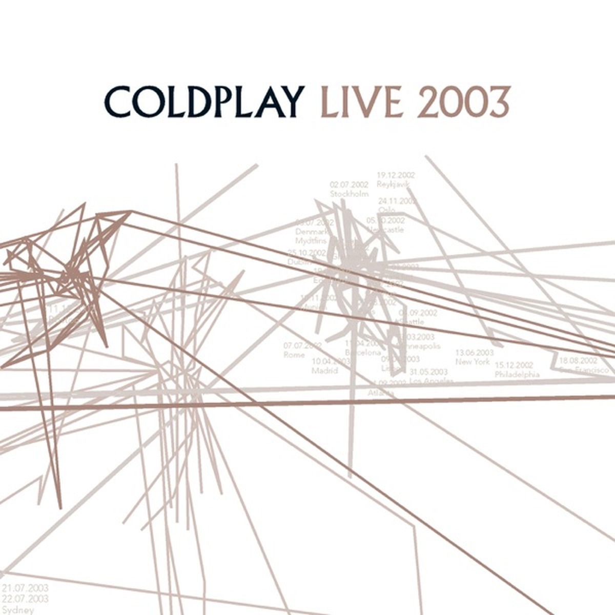 Live 2003 by Coldplay album cover