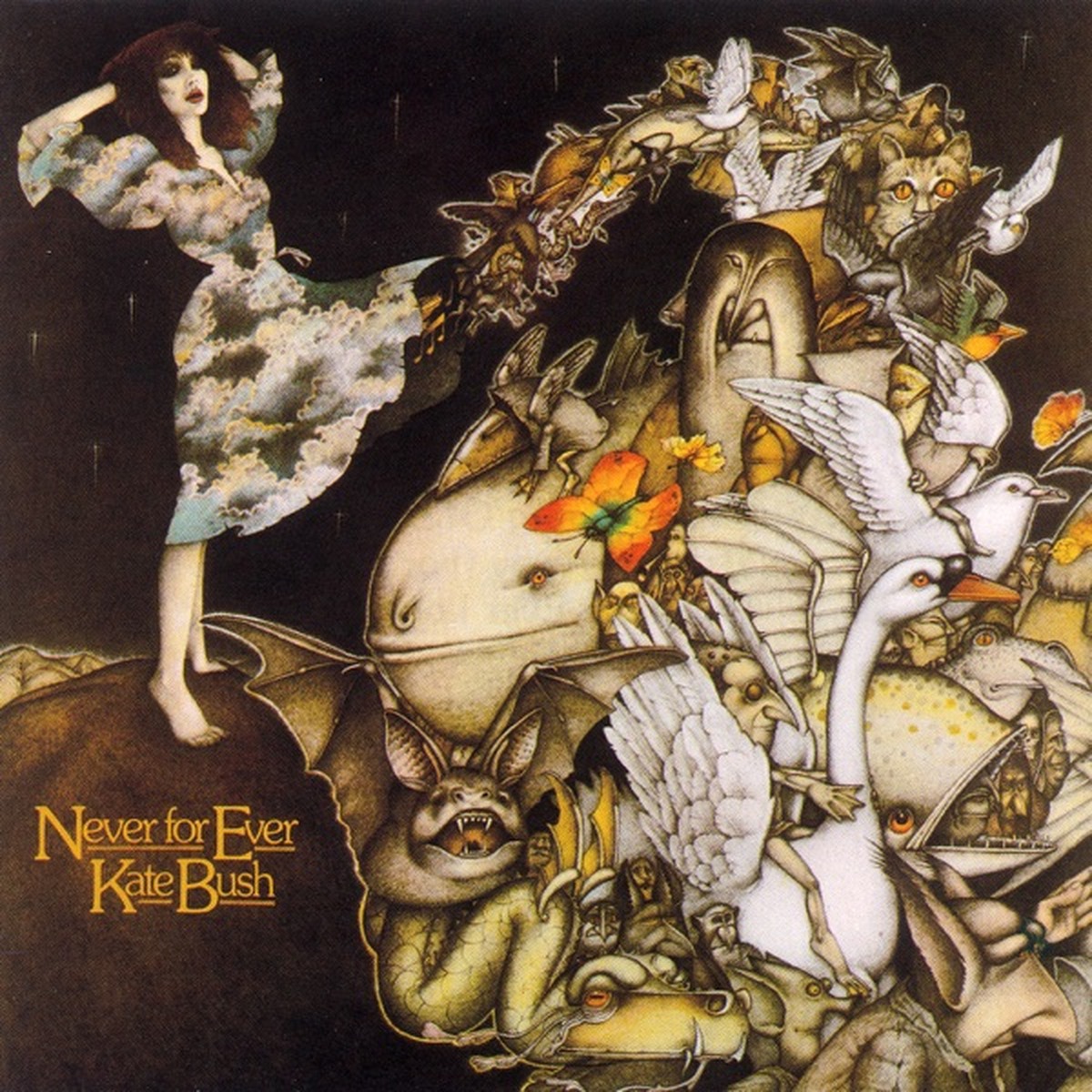 Never for Ever by Kate Bush album cover