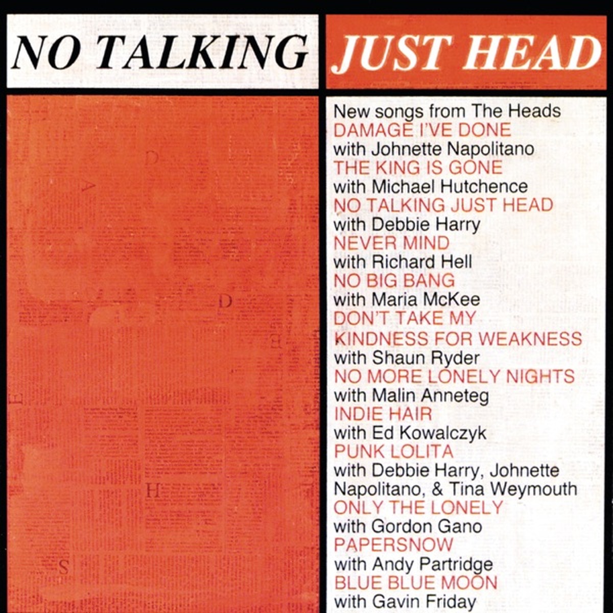 No Talking, Just Head by The Heads album cover