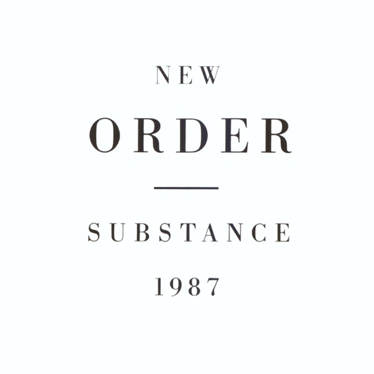 Substance 1987 by New Order album cover