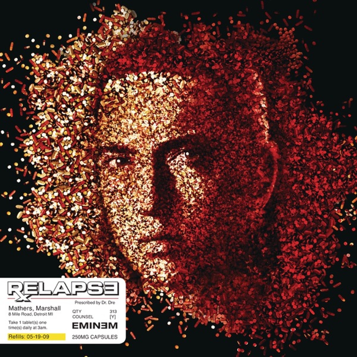 Relapse (Eminem album) by Eminem album cover