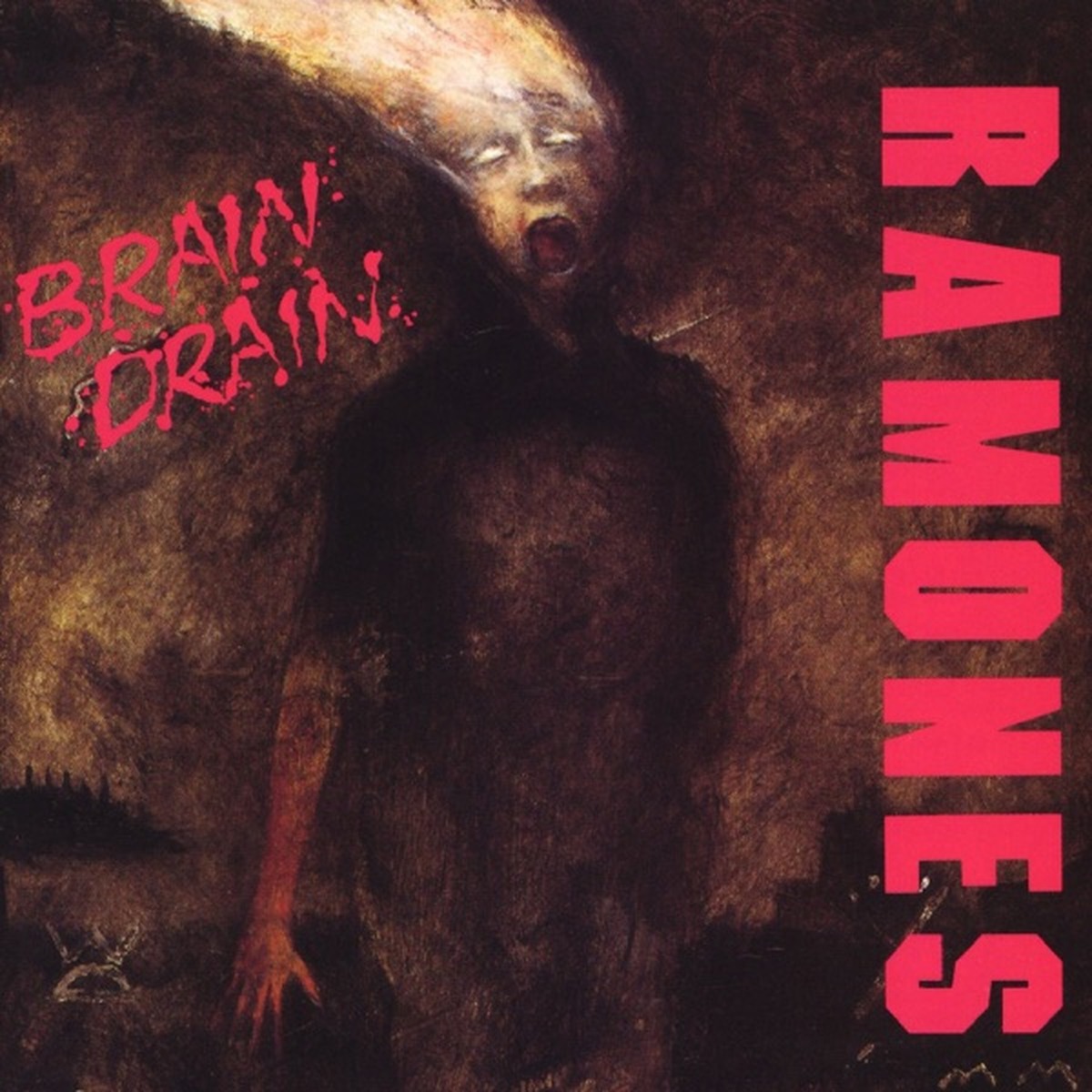 Brain Drain (album) by Ramones album cover