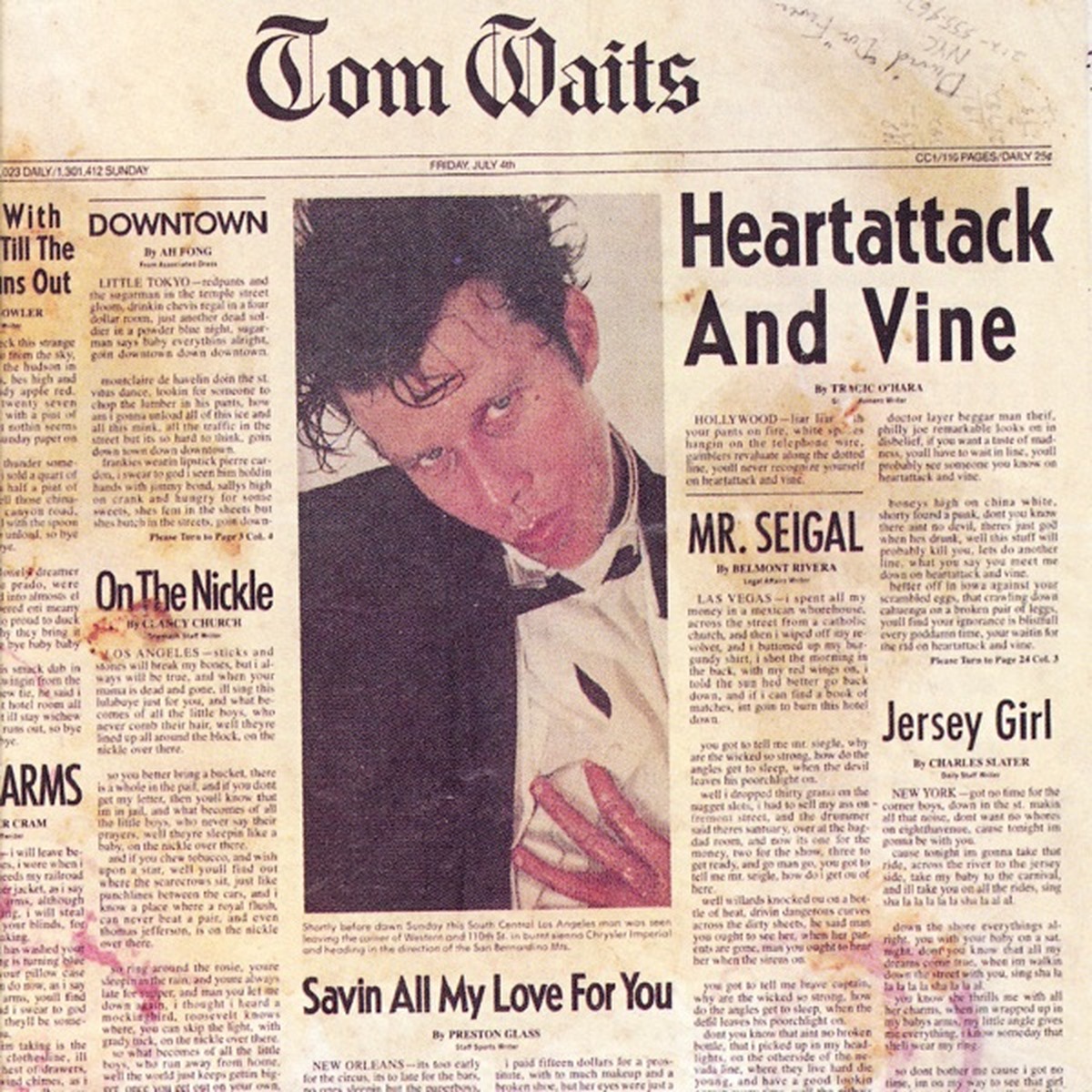 Heartattack and Vine by Tom Waits album cover
