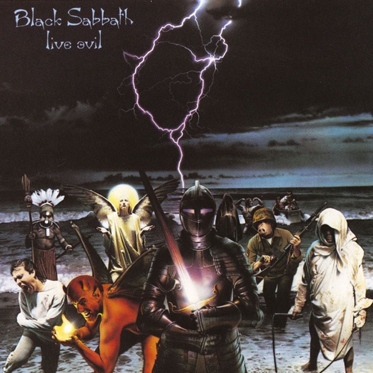 Live Evil by Black Sabbath album cover