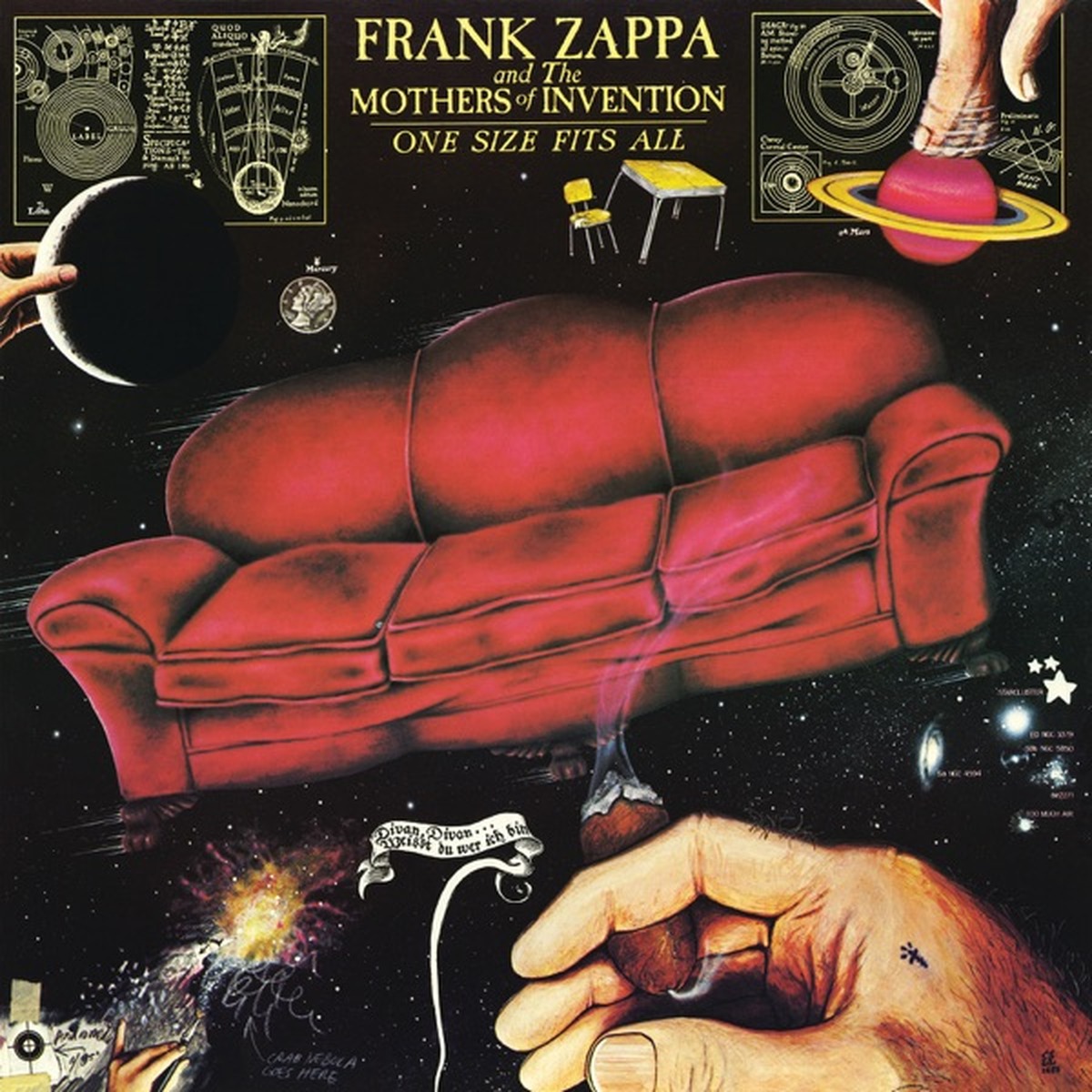 One Size Fits All (Frank Zappa album) by Frank Zappa album cover