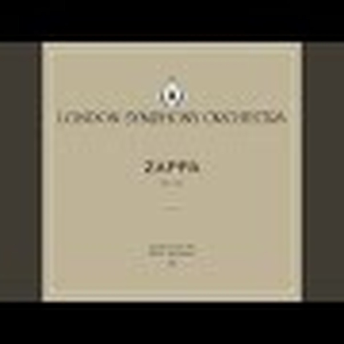 London Symphony Orchestra (Zappa albums) by Frank Zappa album cover