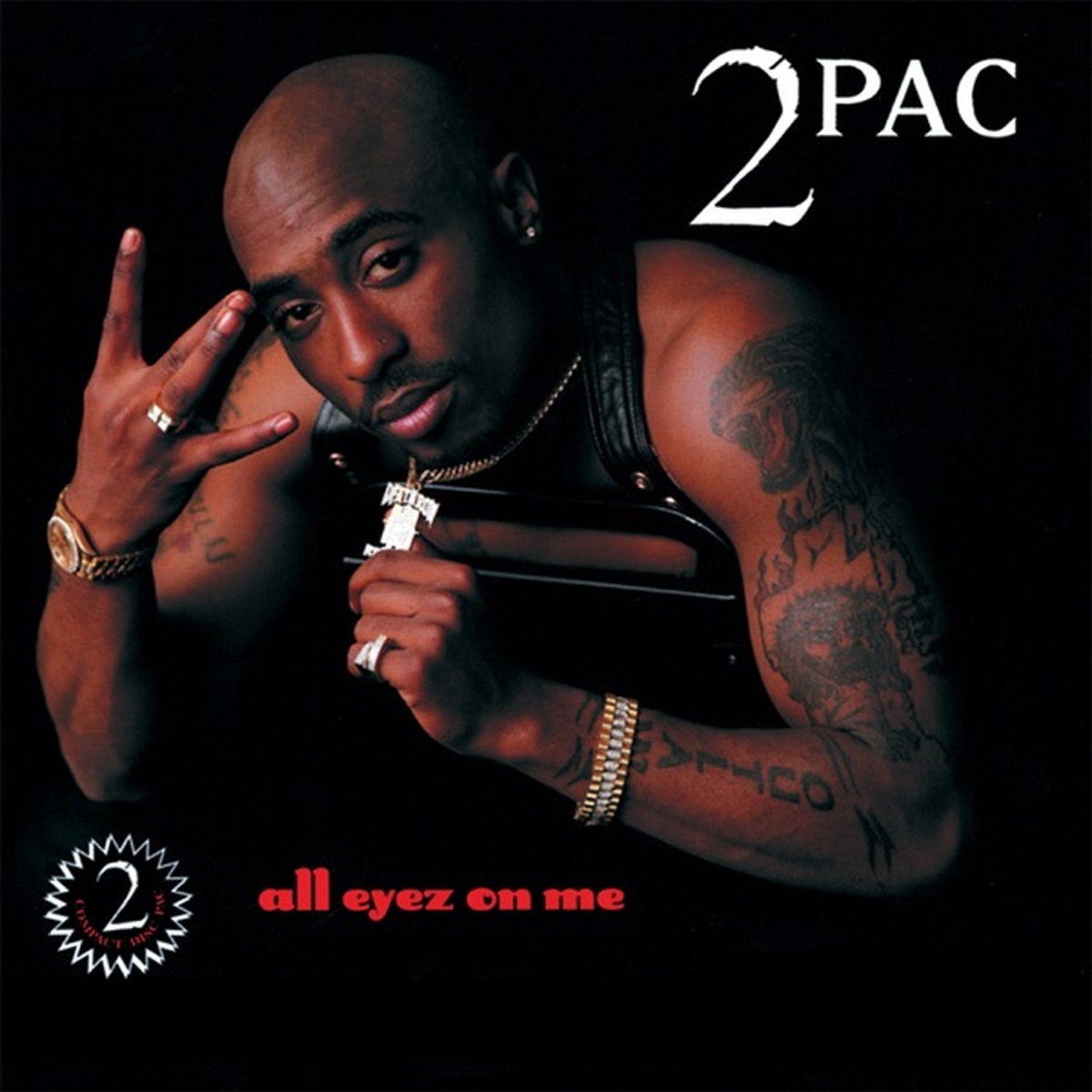 All Eyez on Me by Tupac Shakur album cover