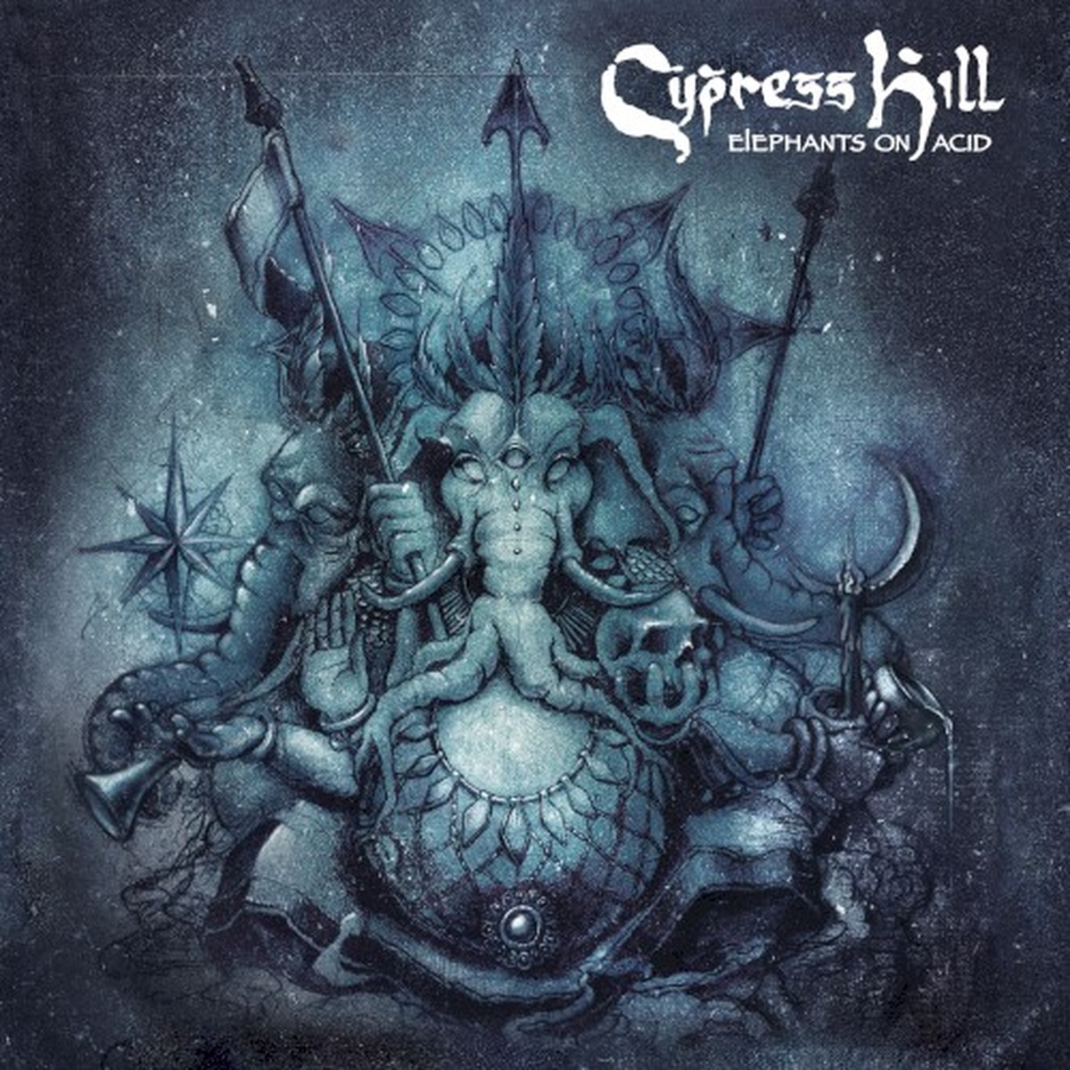 Elephants on Acid by Cypress Hill album cover