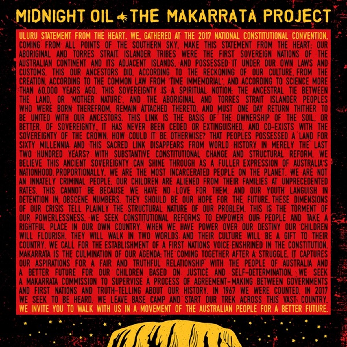 The Makarrata Project by Midnight Oil album cover