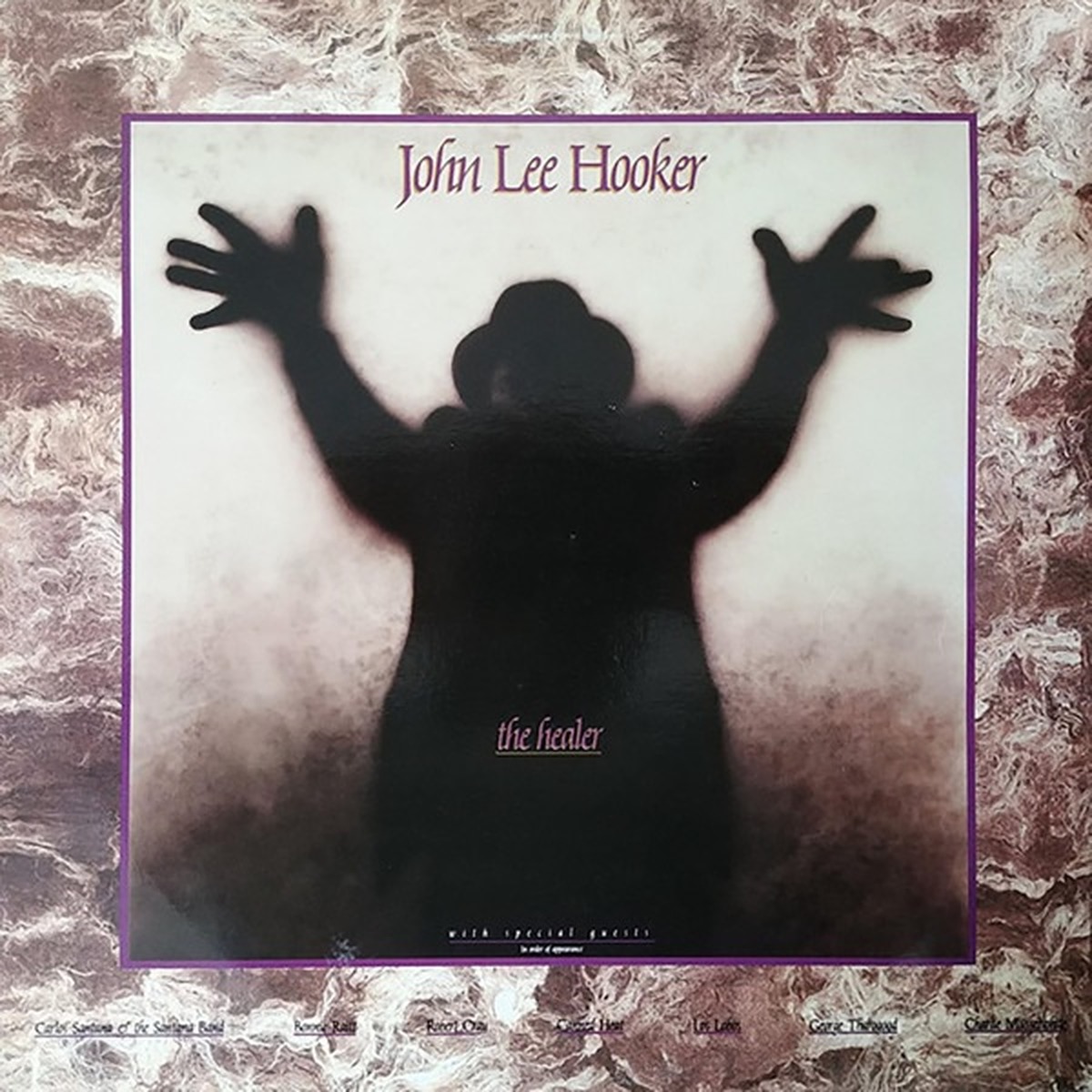 The Healer (album) by John Lee Hooker album cover