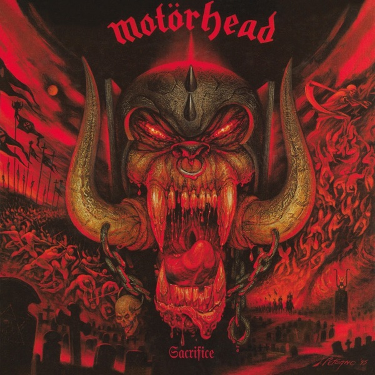 Sacrifice by Motörhead album cover