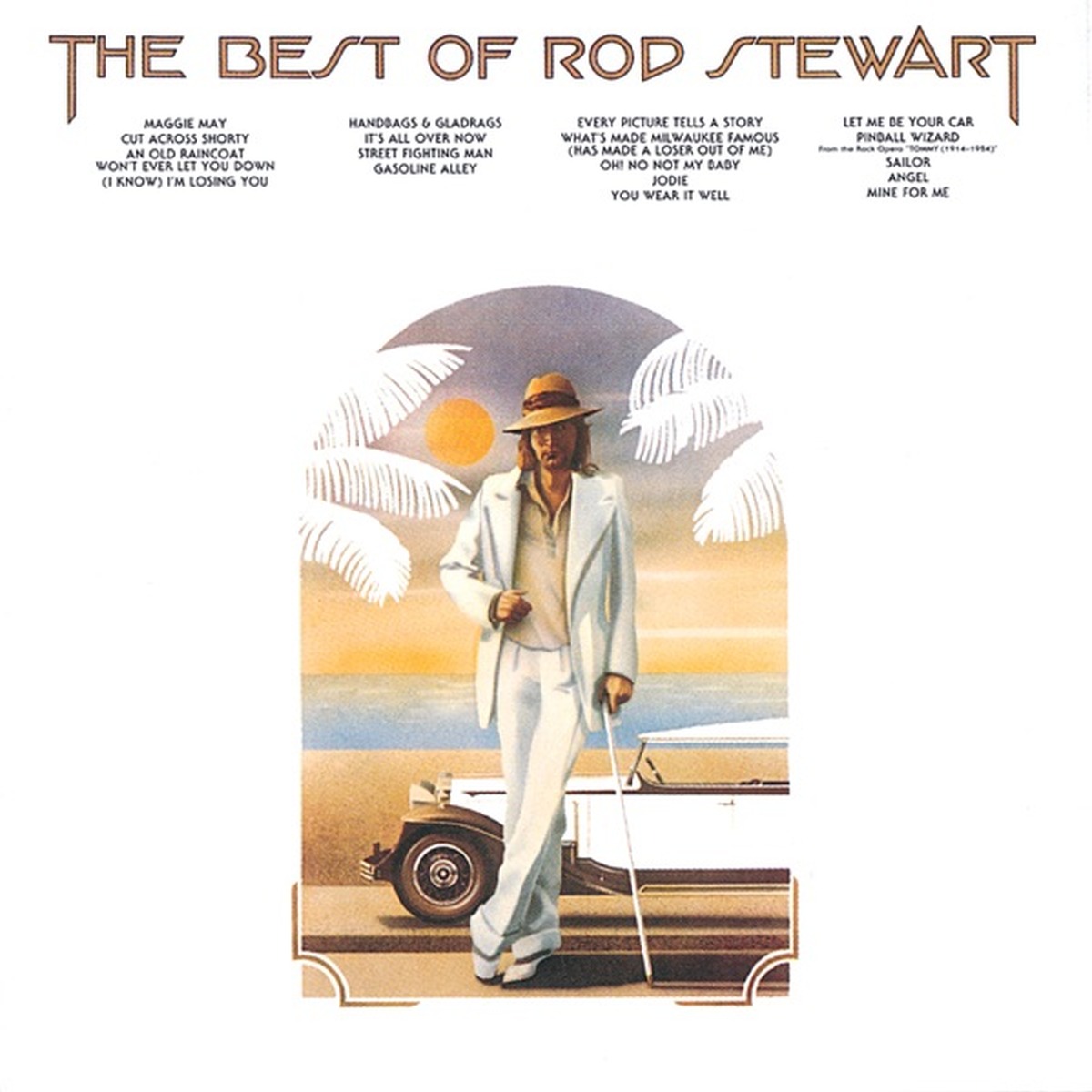 The Best of Rod Stewart (1989 album) by Rod Stewart album cover