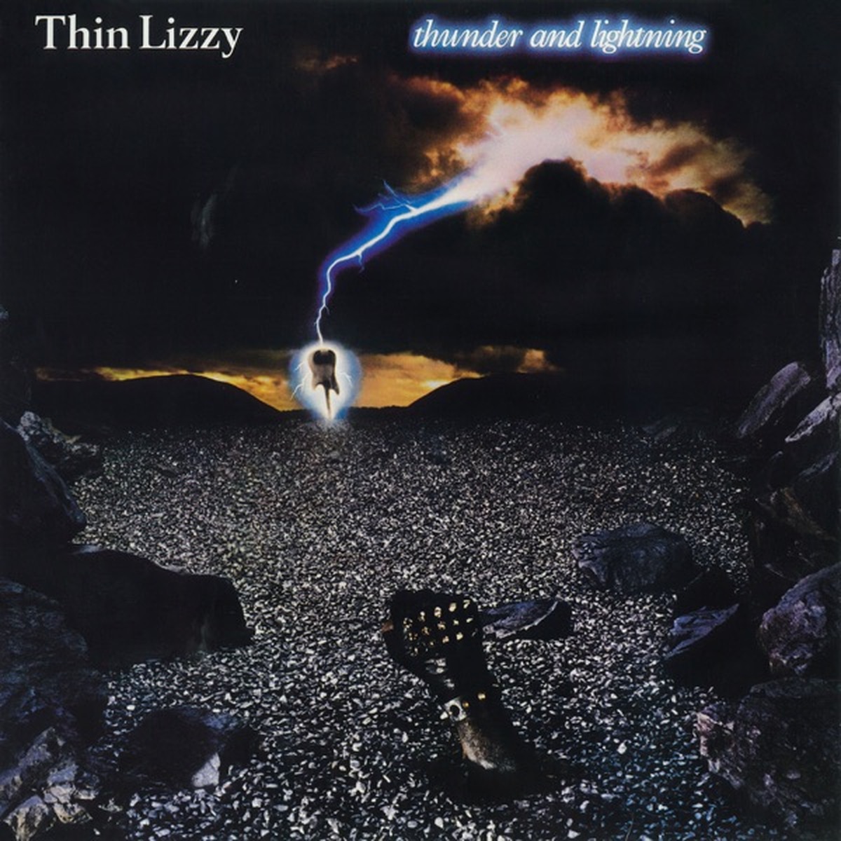 Thunder and Lightning by Thin Lizzy album cover