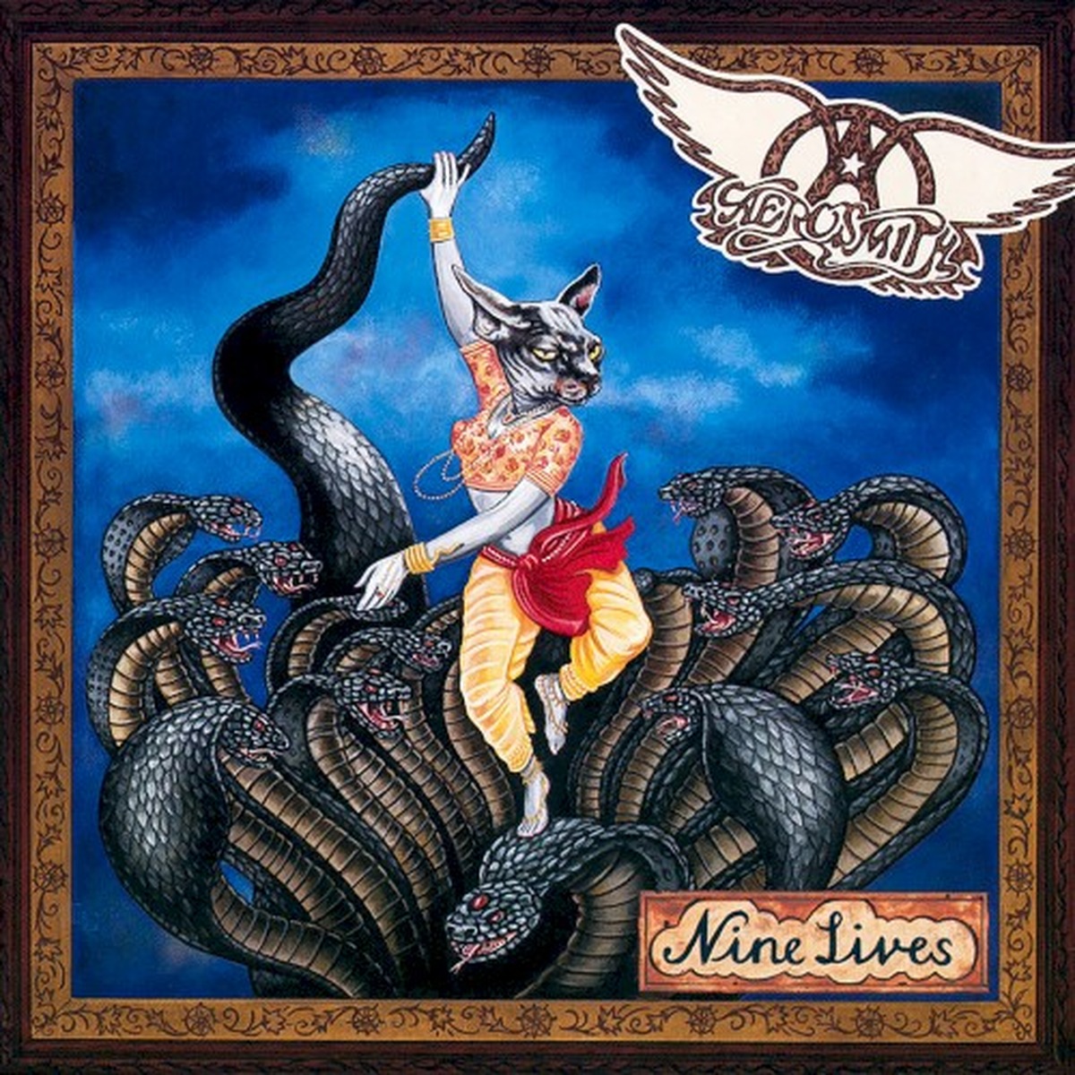 Nine Lives by Aerosmith album cover