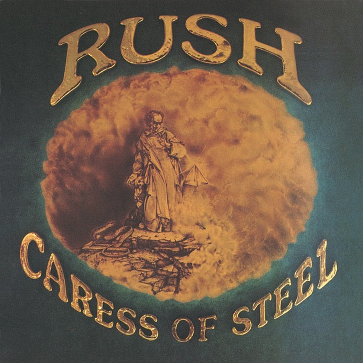 Caress of Steel by Rush album cover