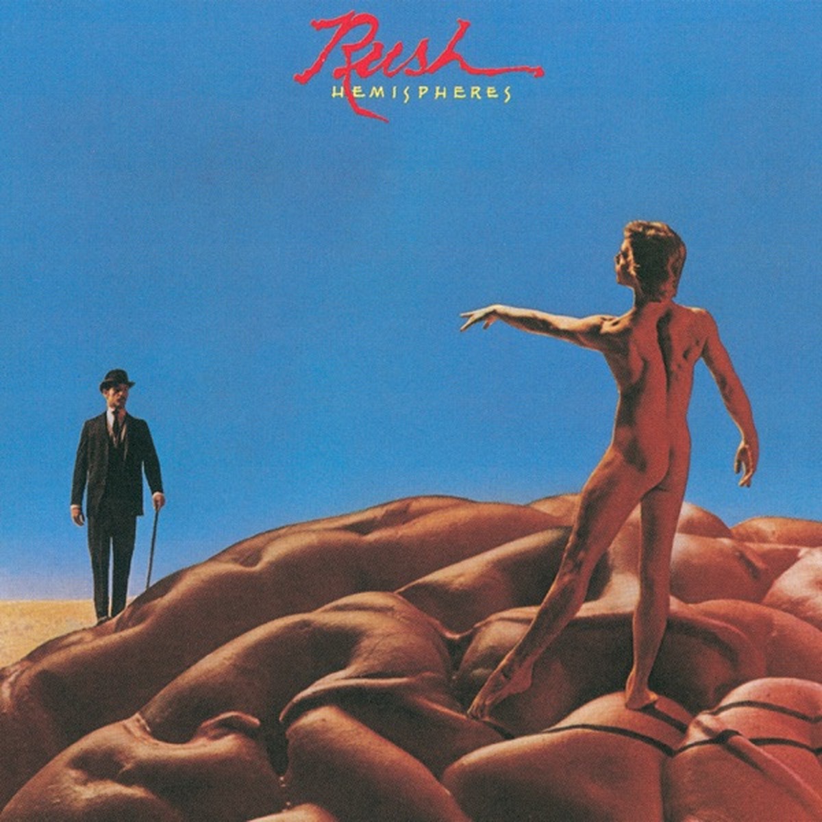 Hemispheres by Rush album cover