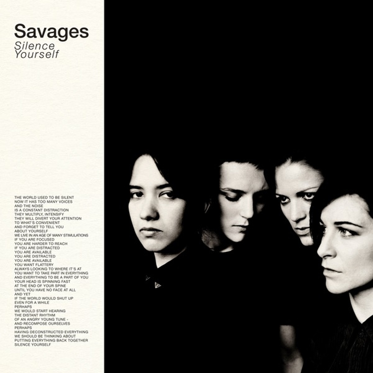 Silence Yourself by Savages album cover