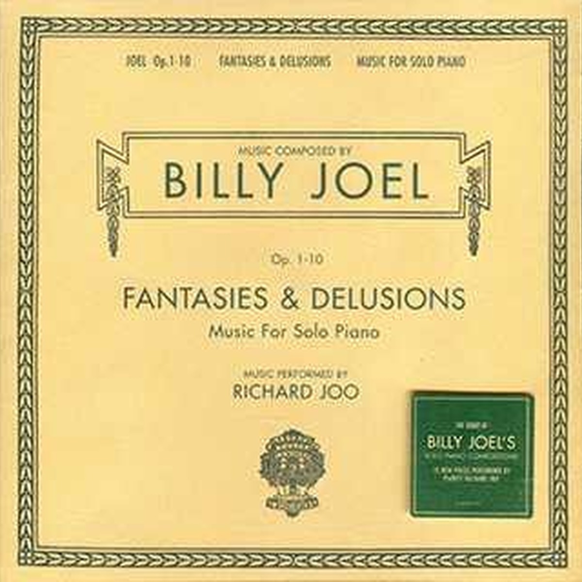 Fantasies & Delusions by Billy Joel album cover