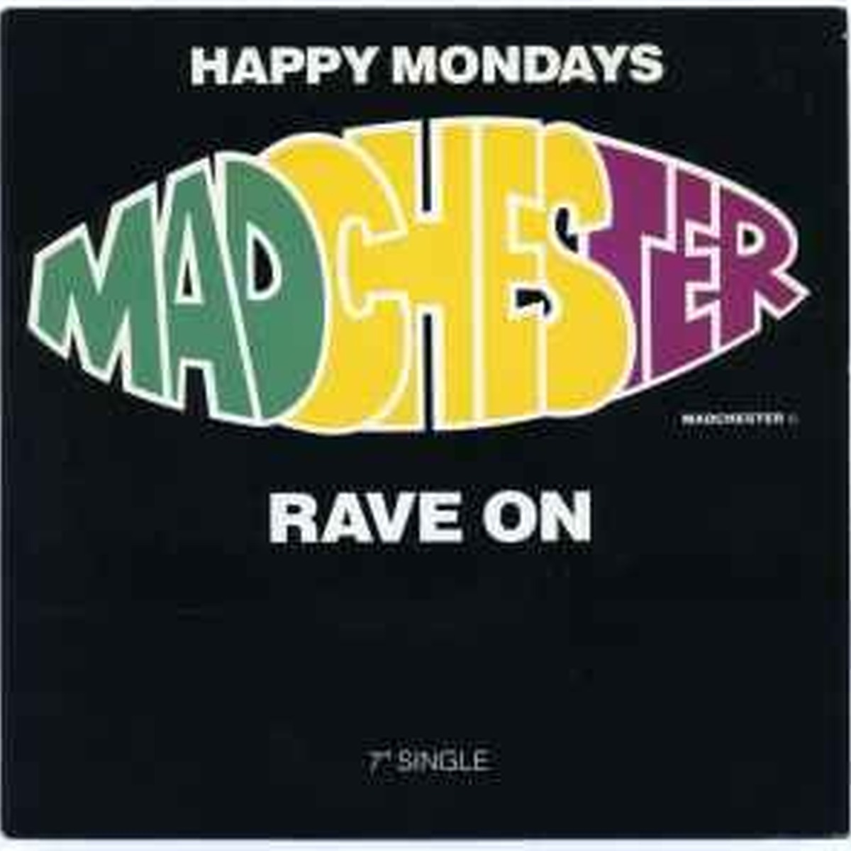 Madchester Rave On by Happy Mondays album cover