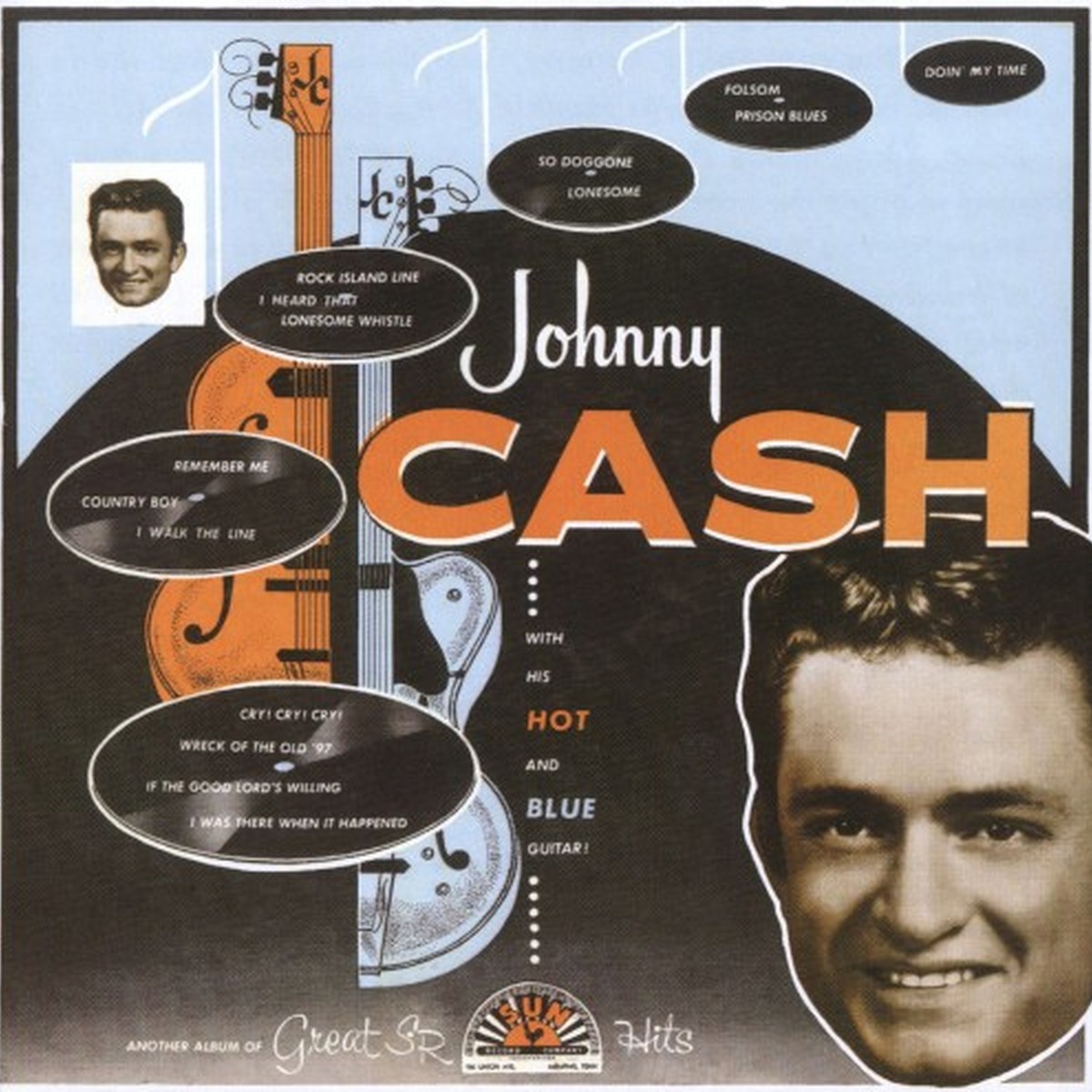 Johnny Cash with His Hot and Blue Guitar! by Johnny Cash album cover