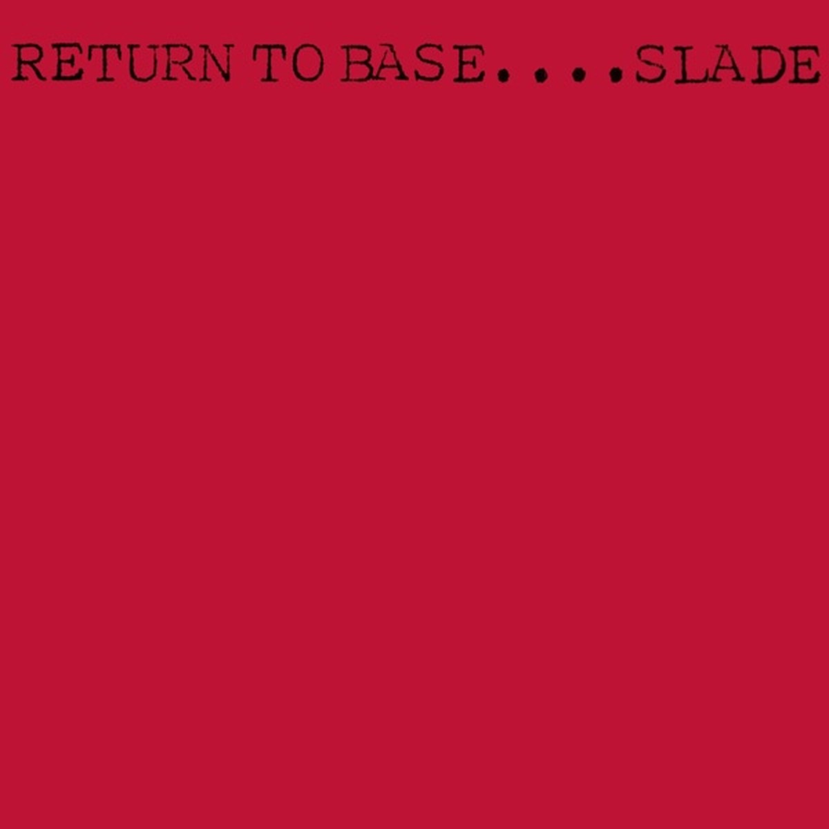 Return to Base by Slade album cover