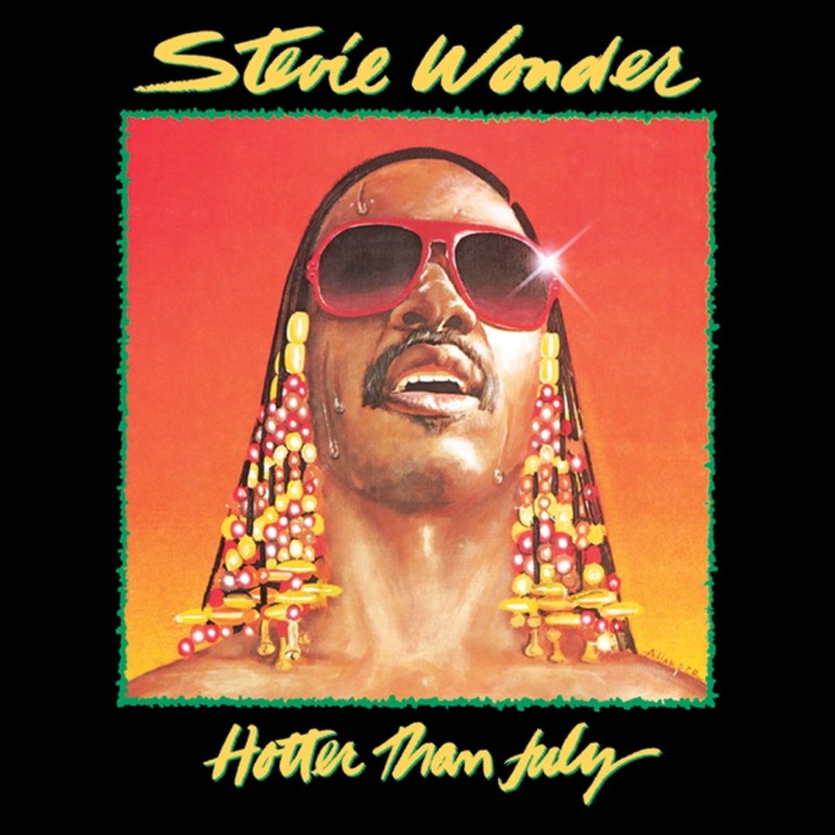Hotter than July by Stevie Wonder album cover