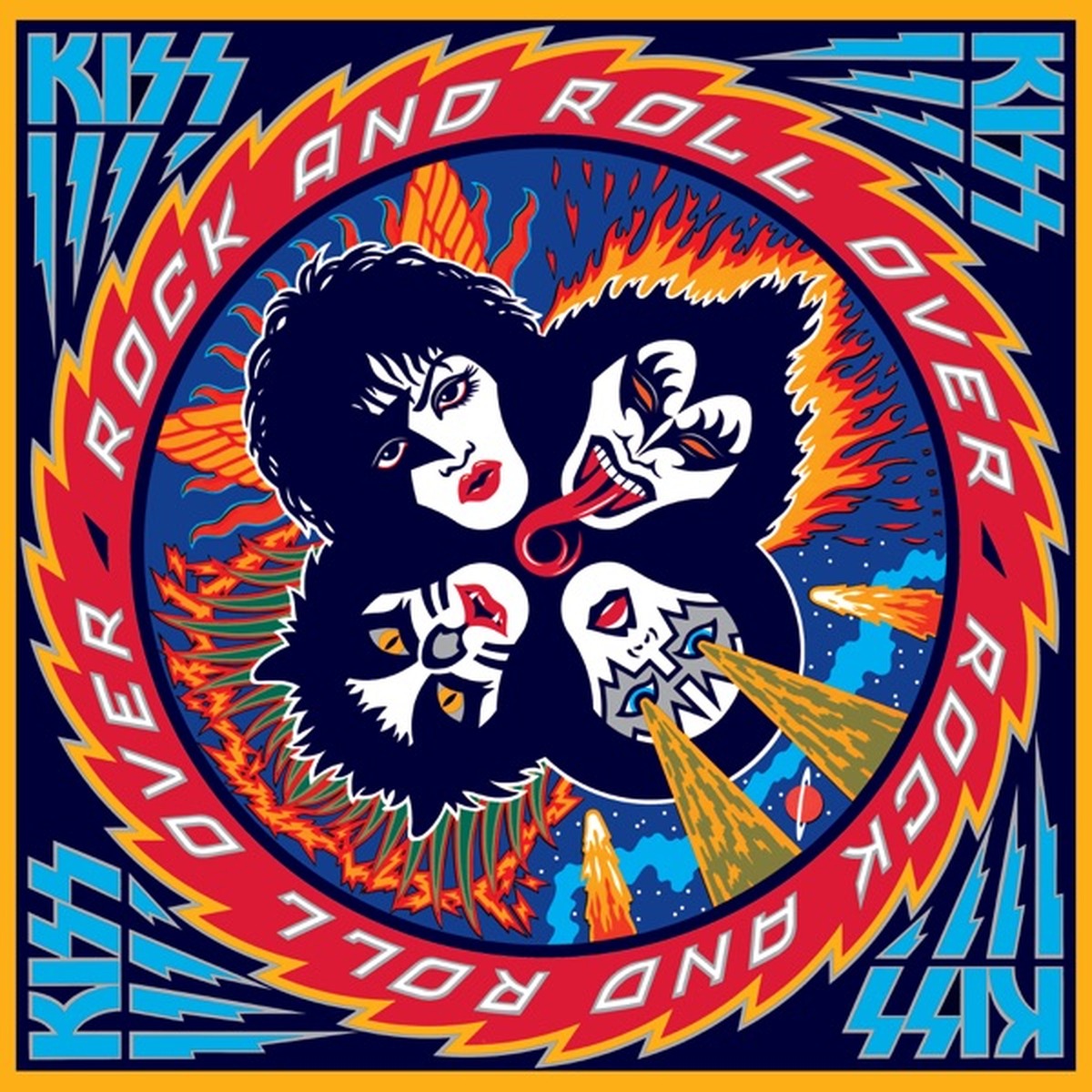 Kiss (Kiss album) by Kiss album cover