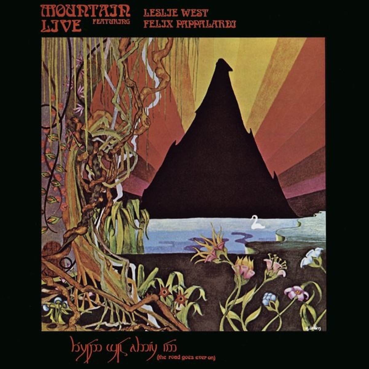 Live: The Road Goes Ever On by Mountain album cover