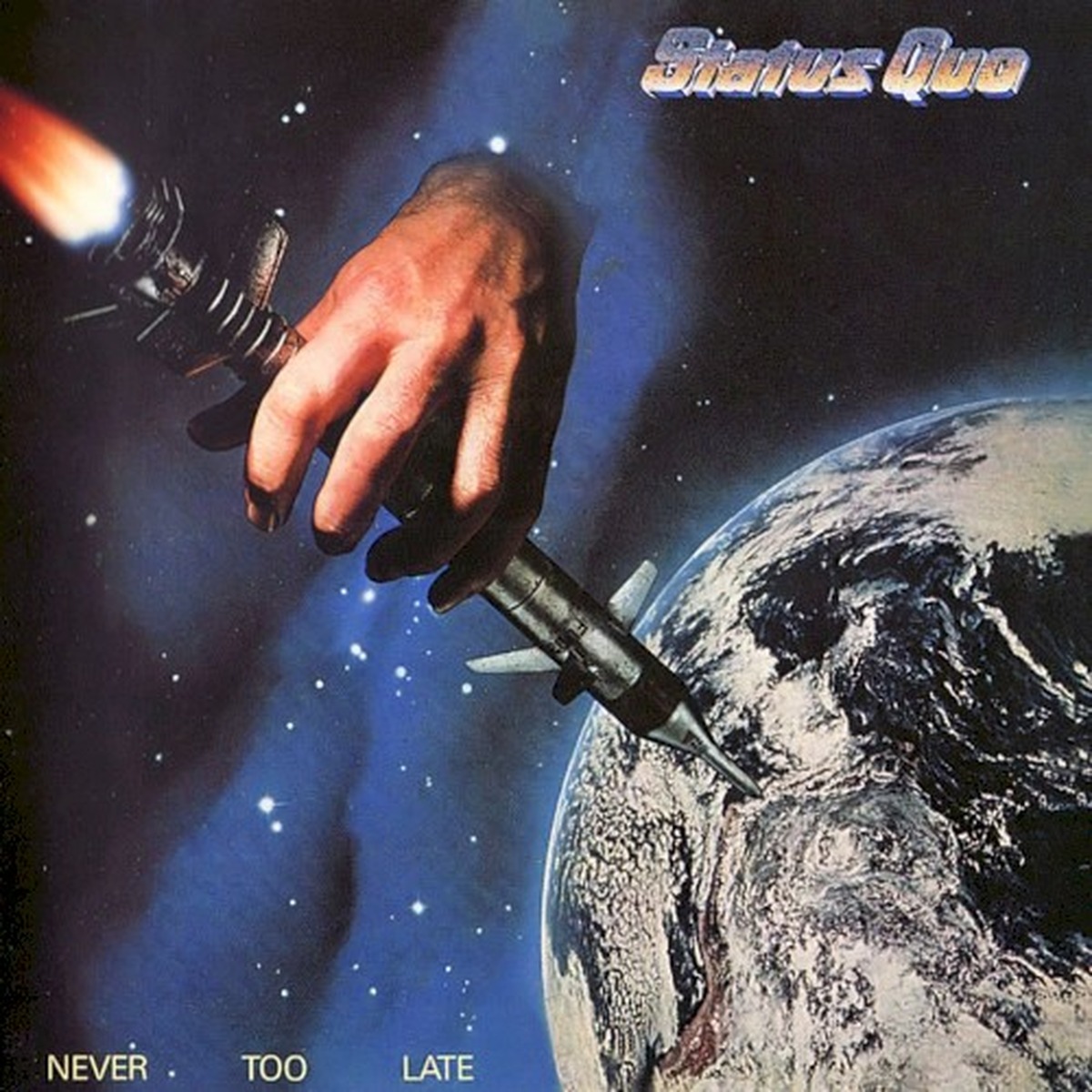 Never Too Late by Status Quo album cover