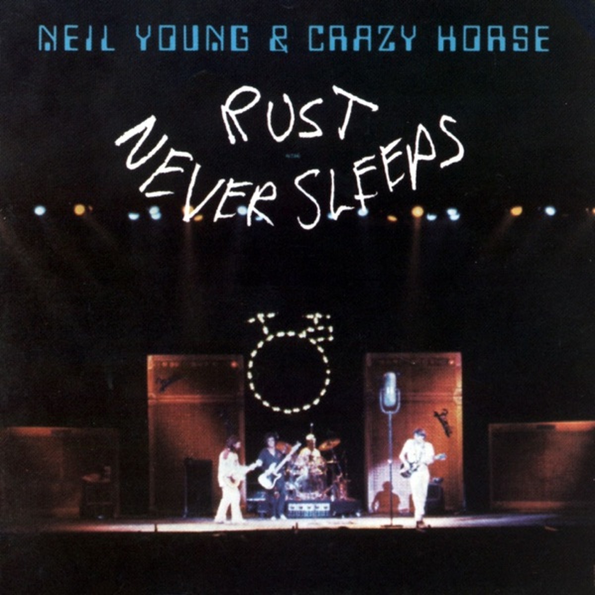 Rust Never Sleeps by Neil Young with Crazy Horse album cover